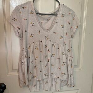 AE Women’s Floral Ruffle Top